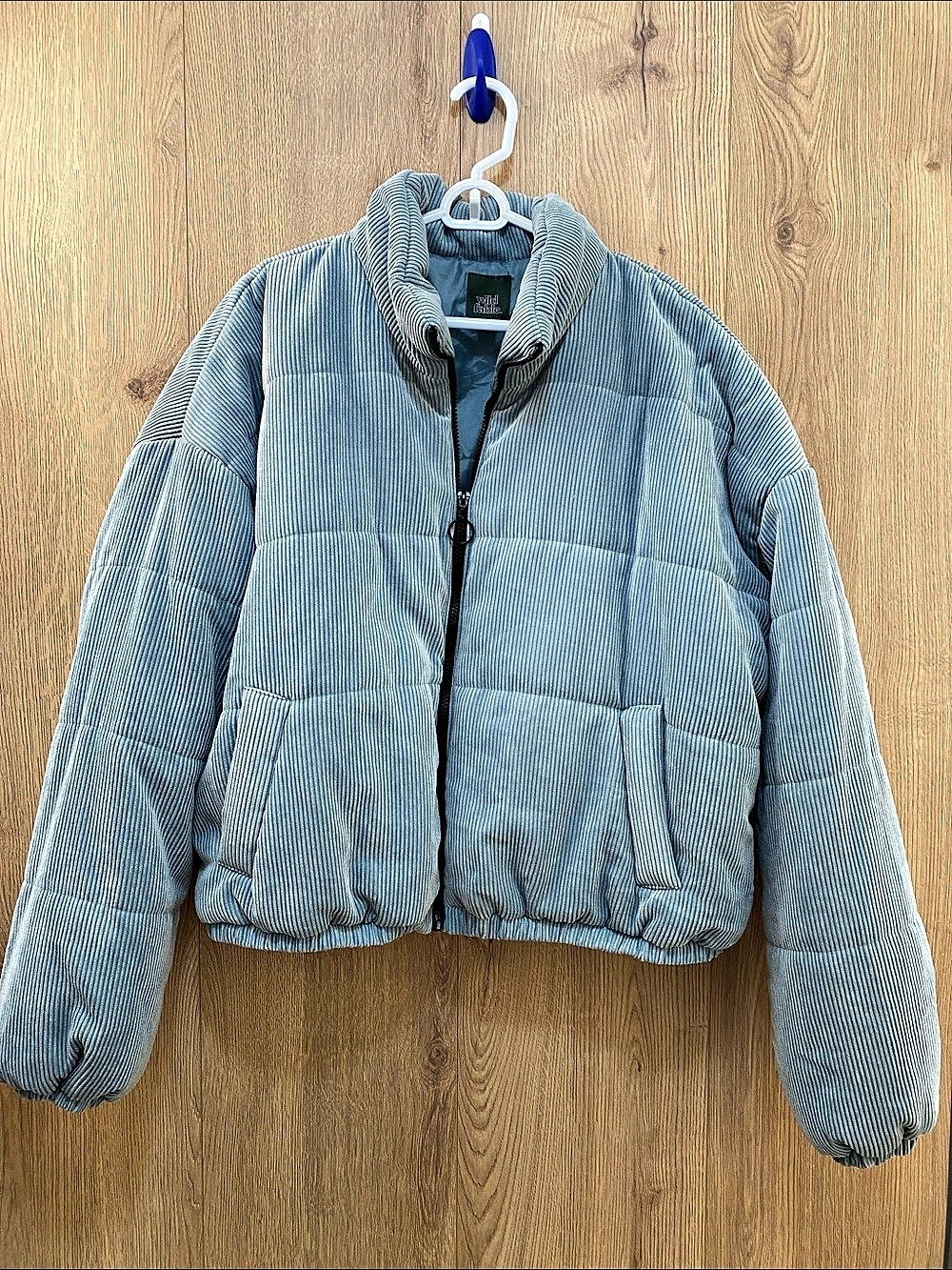 Wild Fable Corduroy Puffer Jacket Blue XXL